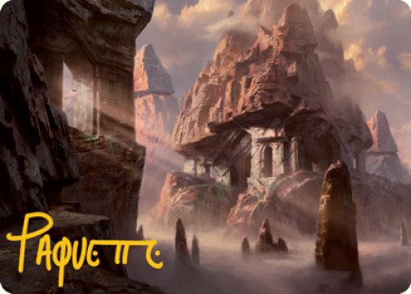 Mountain (277) Art Card (Gold-Stamped Signature) [Dungeons & Dragons: Adventures in the Forgotten Realms Art Series] | Gear Gaming Bentonville