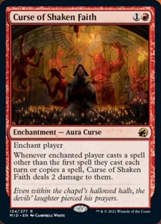 Curse of Shaken Faith [Innistrad: Midnight Hunt] | Gear Gaming Bentonville