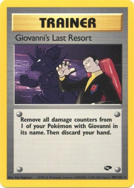 Giovanni's Last Resort (105/132) [Gym Challenge Unlimited] | Gear Gaming Bentonville