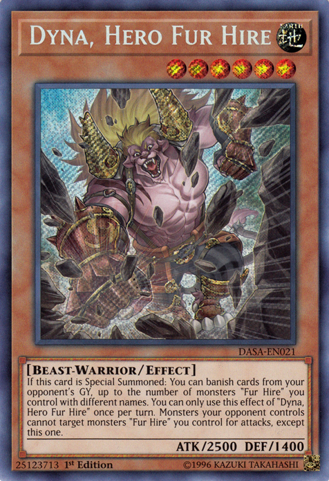 Dyna, Hero Fur Hire [DASA-EN021] Secret Rare | Gear Gaming Bentonville