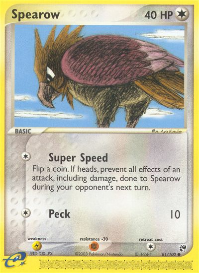 Spearow (81/100) [EX: Sandstorm] | Gear Gaming Bentonville