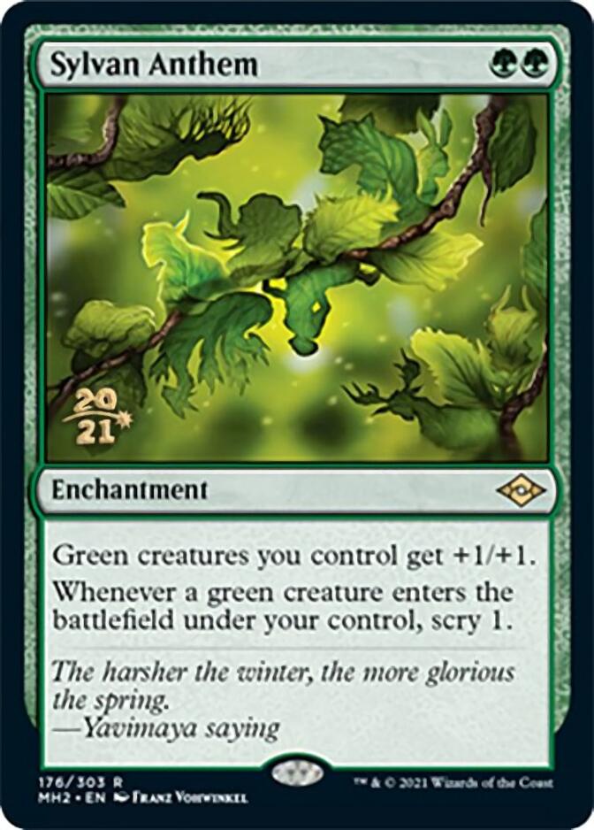 Sylvan Anthem [Modern Horizons 2 Prerelease Promos] | Gear Gaming Bentonville