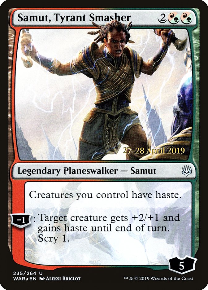 Samut, Tyrant Smasher  [War of the Spark Prerelease Promos] | Gear Gaming Bentonville