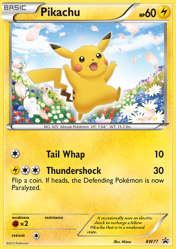 Pikachu (BW77) [Black & White: Black Star Promos] | Gear Gaming Bentonville