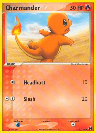 Charmander (58/112) [EX: FireRed & LeafGreen] | Gear Gaming Bentonville