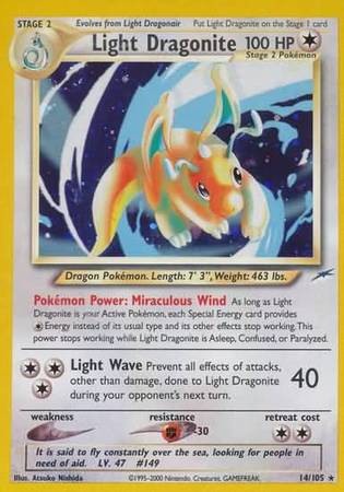 Light Dragonite (14/105) [Neo Destiny Unlimited] | Gear Gaming Bentonville