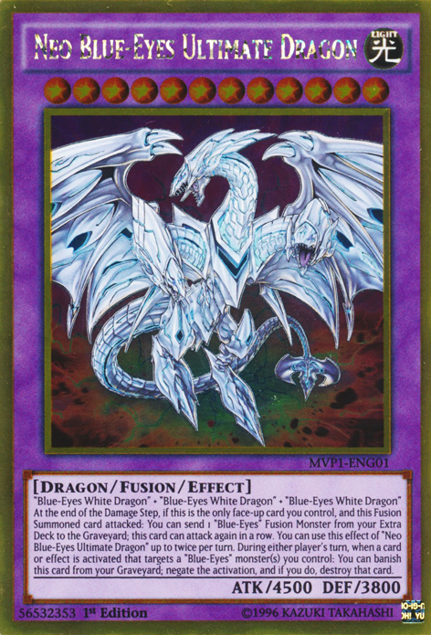 Neo Blue-Eyes Ultimate Dragon [MVP1-ENG01] Gold Rare | Gear Gaming Bentonville