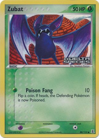 Zubat (88/113) (Stamped) [EX: Delta Species] | Gear Gaming Bentonville