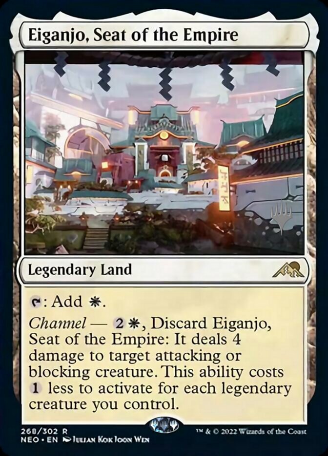 Eiganjo, Seat of the Empire (Promo Pack) [Kamigawa: Neon Dynasty Promos] | Gear Gaming Bentonville