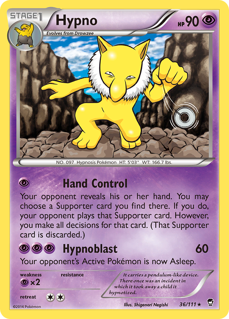 Hypno (36/111) [XY: Furious Fists] | Gear Gaming Bentonville