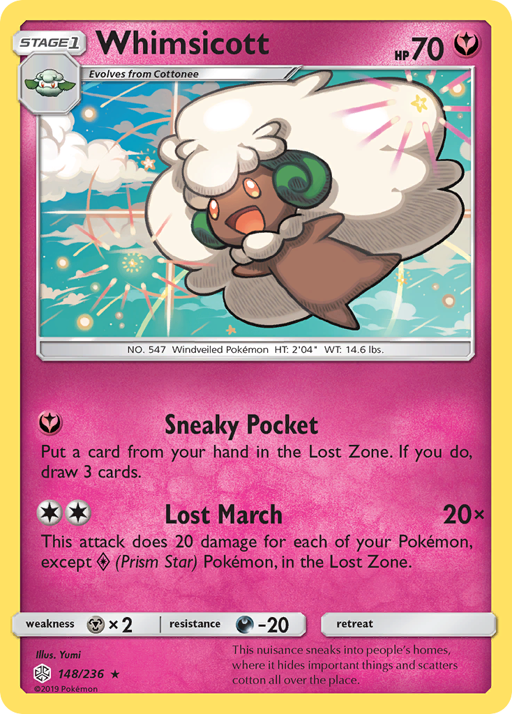 Whimsicott (148/236) [Sun & Moon: Cosmic Eclipse] | Gear Gaming Bentonville