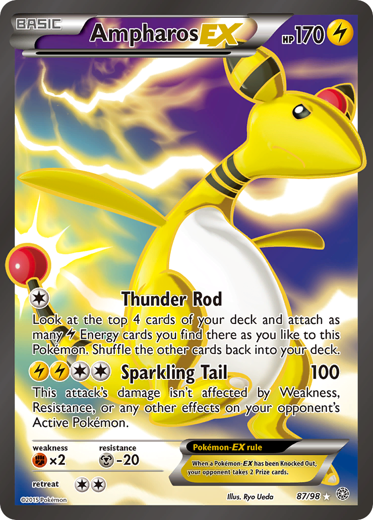 Ampharos EX (87/98) [XY: Ancient Origins] | Gear Gaming Bentonville