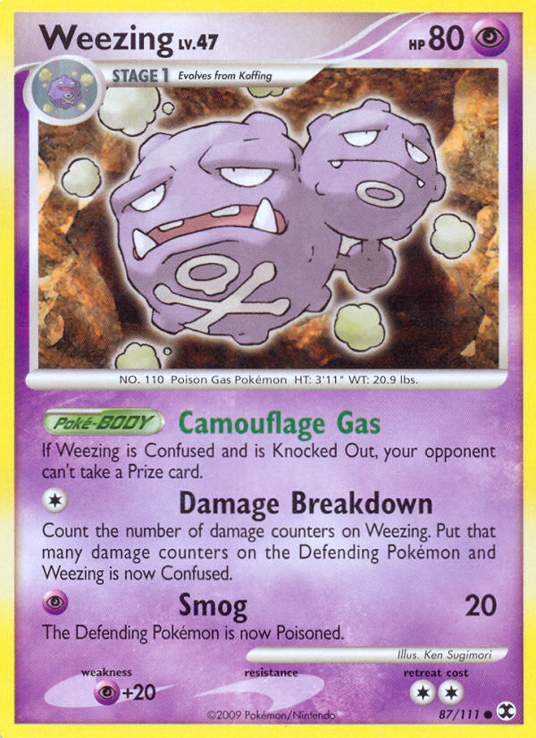 Weezing (87/111) [Platinum: Rising Rivals] | Gear Gaming Bentonville