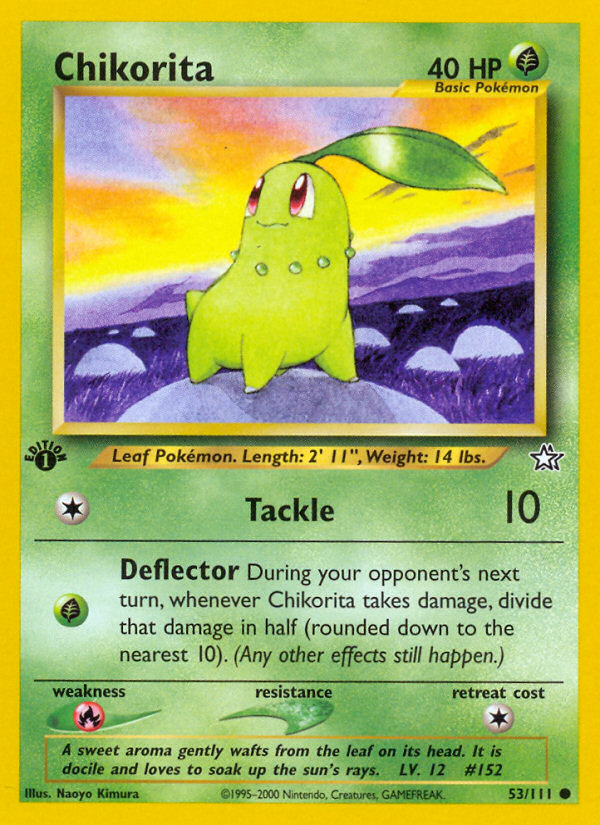 Chikorita (53/111) [Neo Genesis 1st Edition] | Gear Gaming Bentonville