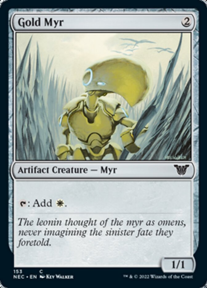 Gold Myr [Kamigawa: Neon Dynasty Commander] | Gear Gaming Bentonville