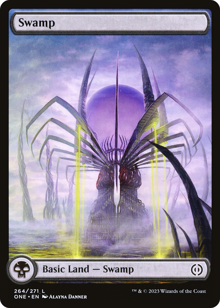 Swamp (264) (Full-Art) [Phyrexia: All Will Be One] | Gear Gaming Bentonville