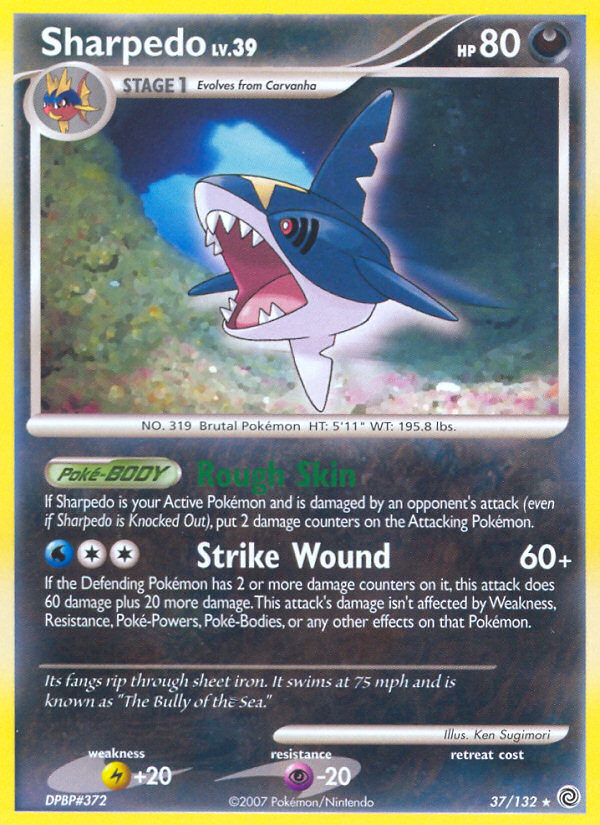 Sharpedo (37/132) [Diamond & Pearl: Secret Wonders] | Gear Gaming Bentonville