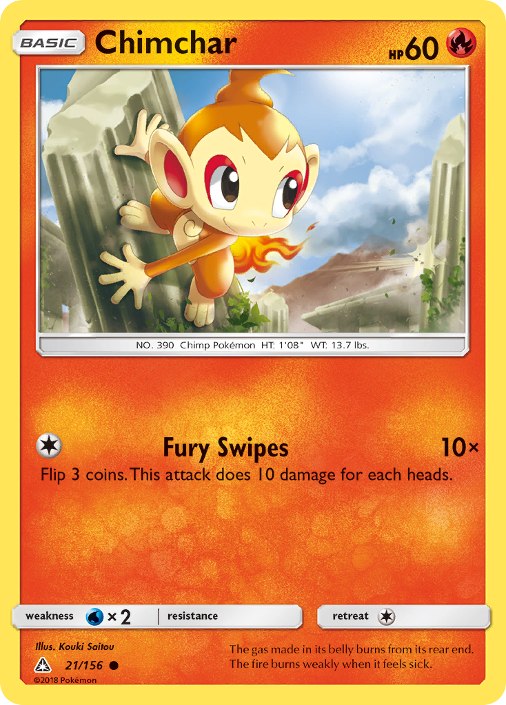 Chimchar (21/156) [Sun & Moon: Ultra Prism] | Gear Gaming Bentonville