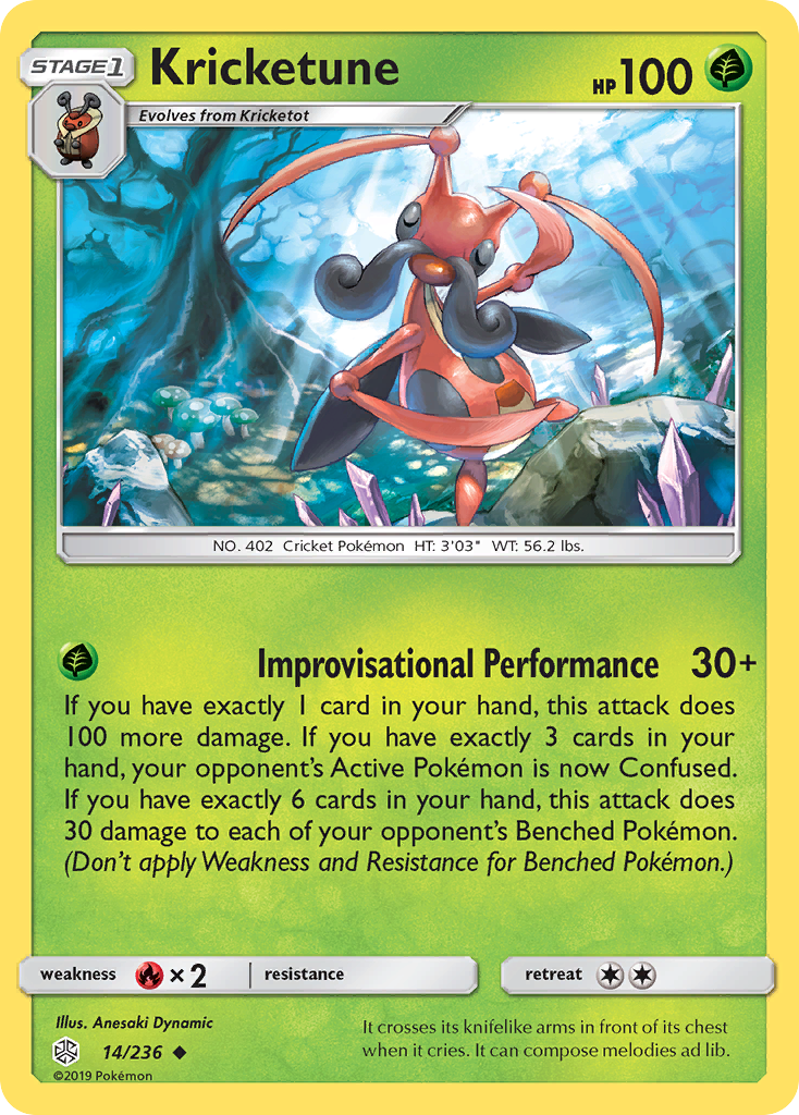 Kricketune (14/236) [Sun & Moon: Cosmic Eclipse] | Gear Gaming Bentonville