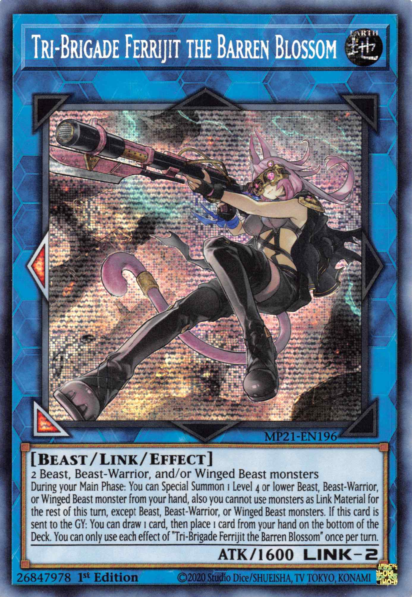 Tri-Brigade Ferrijit the Barren Blossom [MP21-EN196] Prismatic Secret Rare | Gear Gaming Bentonville