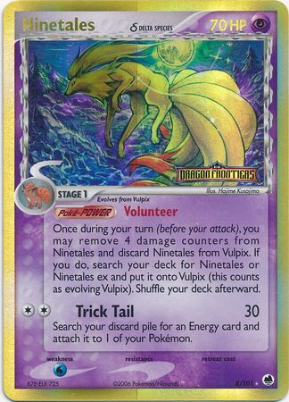 Ninetales (8/101) (Delta Species) (Stamped) [EX: Dragon Frontiers] | Gear Gaming Bentonville