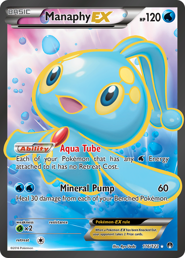 Manaphy EX (116/122) [XY: BREAKpoint] | Gear Gaming Bentonville