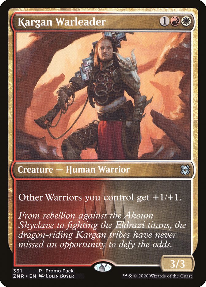 Kargan Warleader (Promo Pack) [Zendikar Rising Promos] | Gear Gaming Bentonville