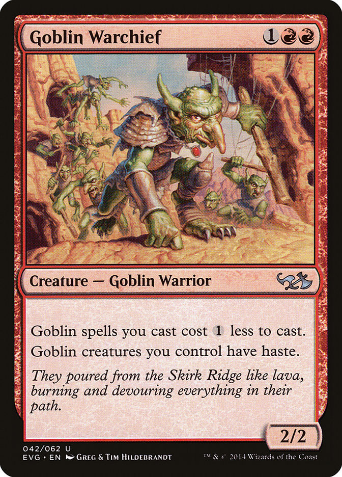 Goblin Warchief (Elves vs. Goblins) [Duel Decks Anthology] | Gear Gaming Bentonville