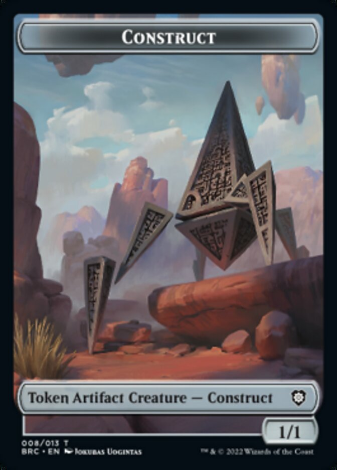 Construct (008) // Phyrexian Myr Double-Sided Token [The Brothers' War Commander Tokens] | Gear Gaming Bentonville