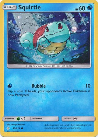 Squirtle (33/214) (Premium Collection Promo) [Sun & Moon: Unbroken Bonds] | Gear Gaming Bentonville