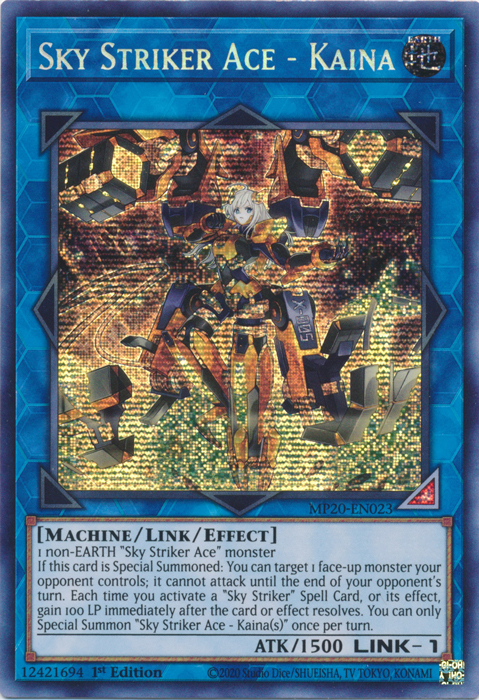 Sky Striker Ace - Kaina [MP20-EN023] Prismatic Secret Rare | Gear Gaming Bentonville