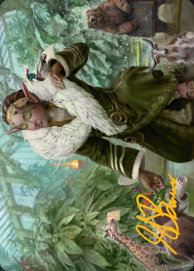 Rumor Gatherer Art Card (Gold-Stamped Signature) [Streets of New Capenna Art Series] | Gear Gaming Bentonville