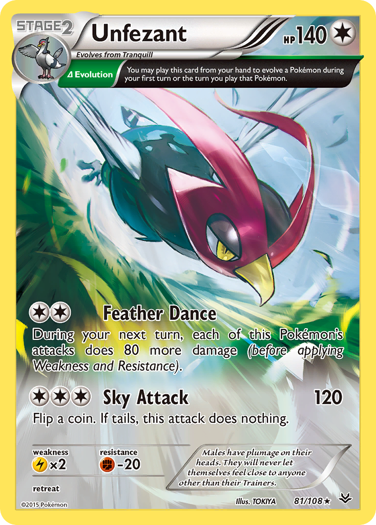 Unfezant (81/108) [XY: Roaring Skies] | Gear Gaming Bentonville