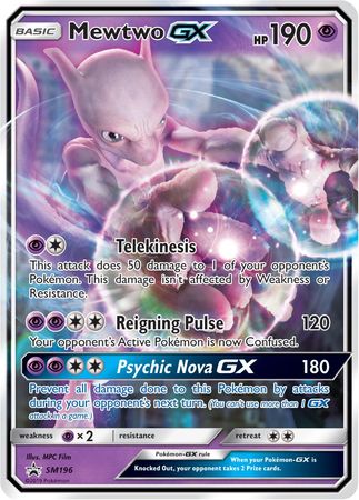 Mewtwo GX (SM196) (Jumbo Card) [Sun & Moon: Black Star Promos] | Gear Gaming Bentonville