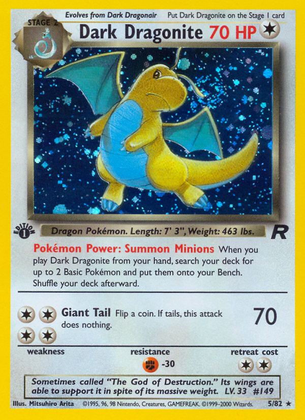 Dark Dragonite (5/82) [Team Rocket 1st Edition] | Gear Gaming Bentonville