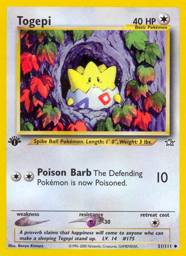 Togepi (51/111) [Neo Genesis 1st Edition] | Gear Gaming Bentonville