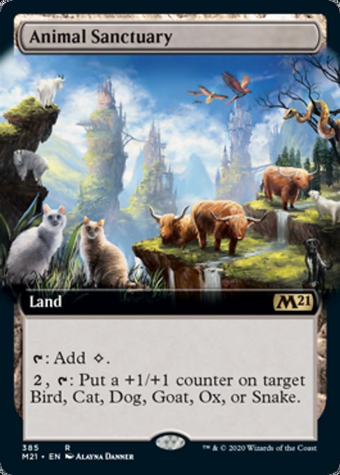 Animal Sanctuary (Extended Art) [Core Set 2021] | Gear Gaming Bentonville