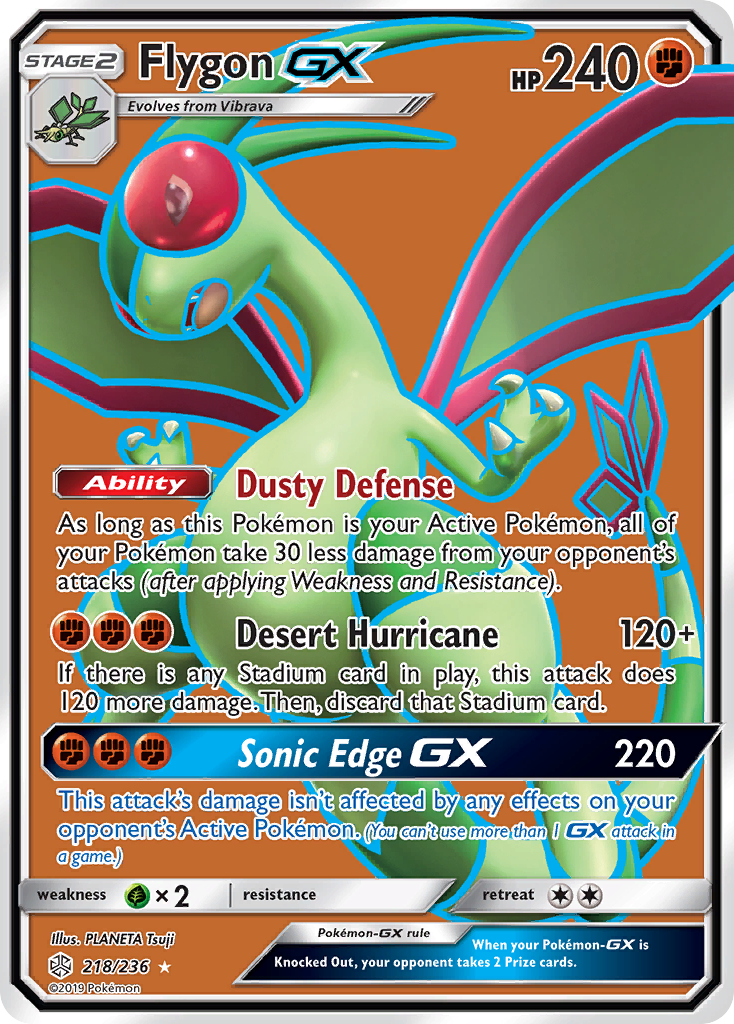 Flygon GX (218/236) [Sun & Moon: Cosmic Eclipse] | Gear Gaming Bentonville