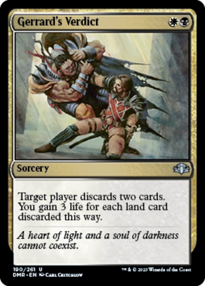 Gerrard's Verdict [Dominaria Remastered] | Gear Gaming Bentonville