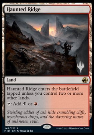 Haunted Ridge (Promo Pack) [Innistrad: Midnight Hunt Promos] | Gear Gaming Bentonville