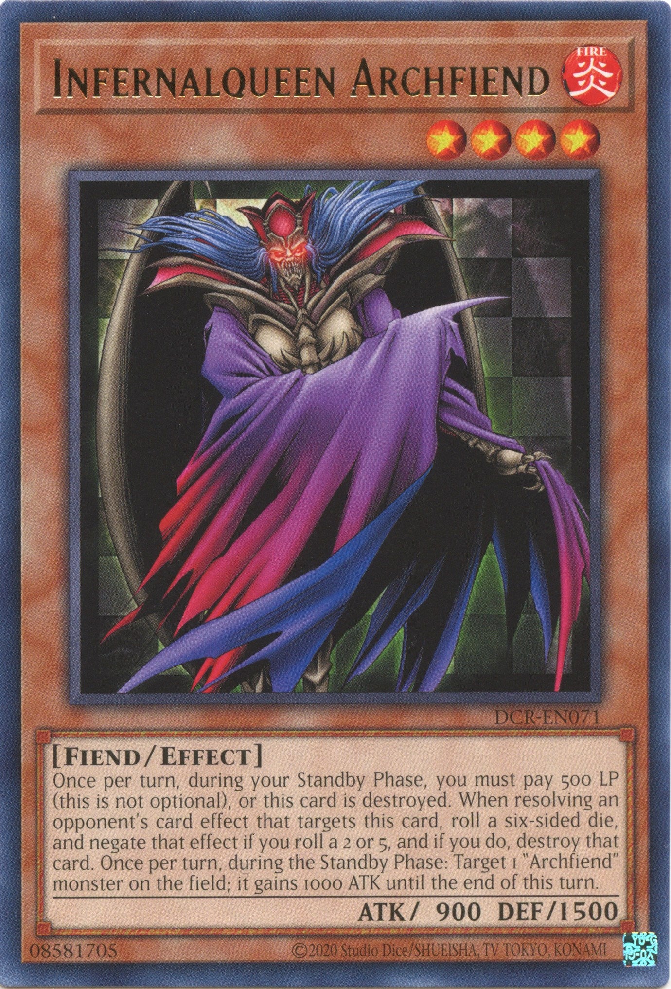 Infernalqueen Archfiend (25th Anniversary) [DCR-EN071] Rare | Gear Gaming Bentonville