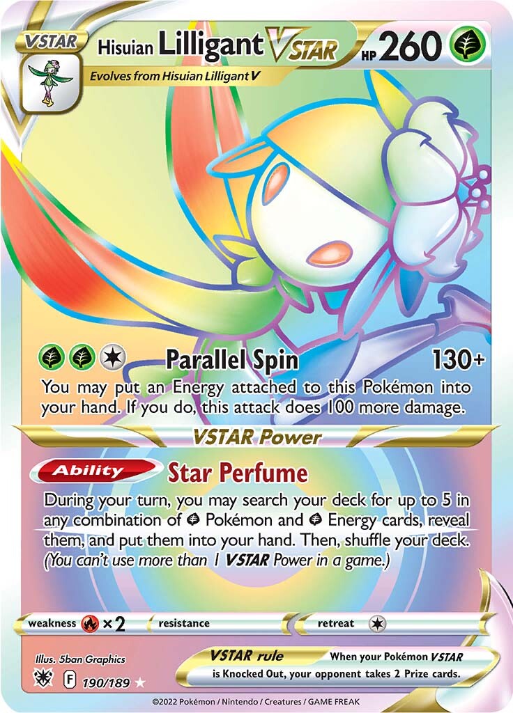 Hisuian Lilligant VSTAR (190/189) [Sword & Shield: Astral Radiance] | Gear Gaming Bentonville