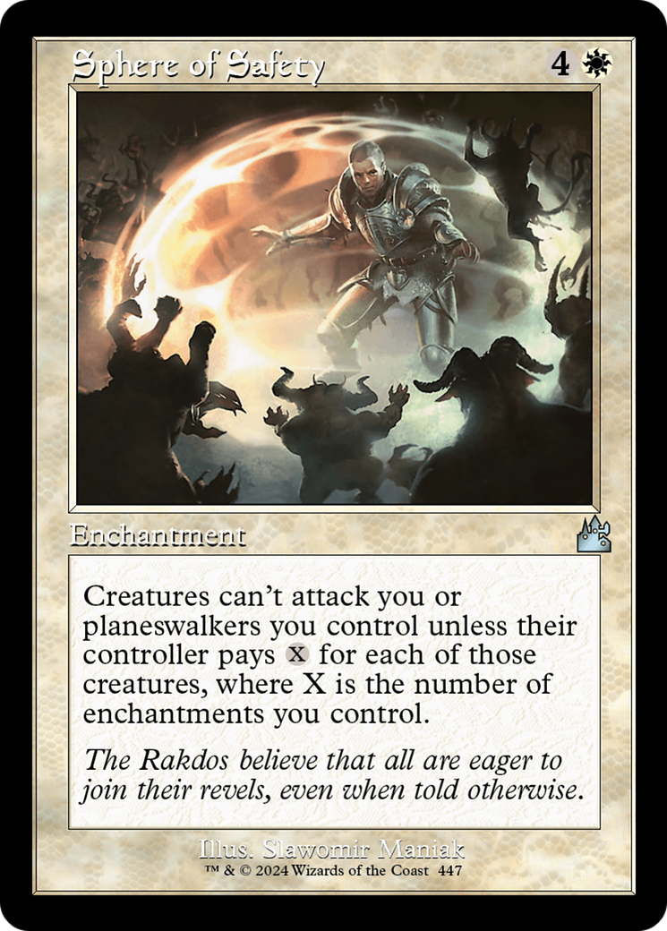 Sphere of Safety (Retro Frame) [Ravnica Remastered] | Gear Gaming Bentonville