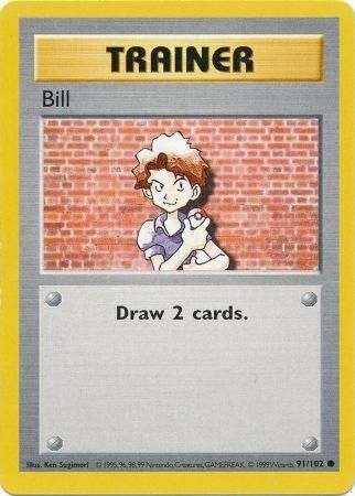 Bill (91/102) [Base Set Shadowless Unlimited] | Gear Gaming Bentonville