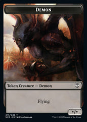 Demon // Copy Double-sided Token [Streets of New Capenna Commander Tokens] | Gear Gaming Bentonville