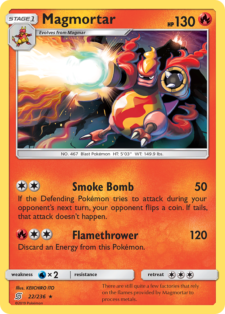 Magmortar (22/236) [Sun & Moon: Unified Minds] | Gear Gaming Bentonville