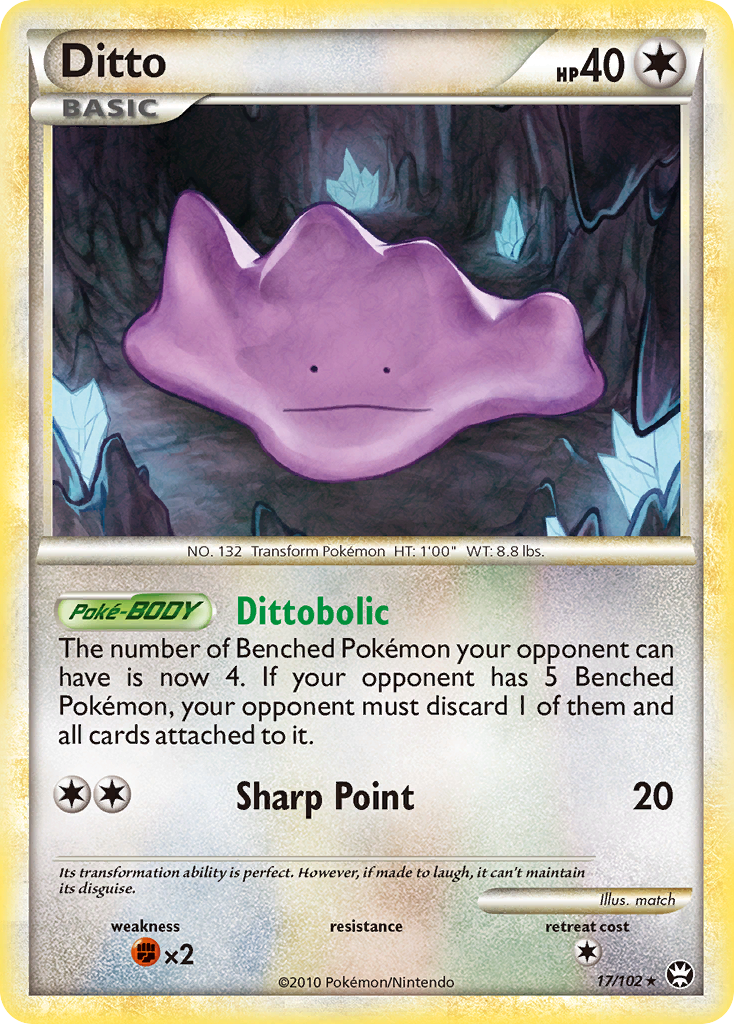 Ditto (17/102) [HeartGold & SoulSilver: Triumphant] | Gear Gaming Bentonville