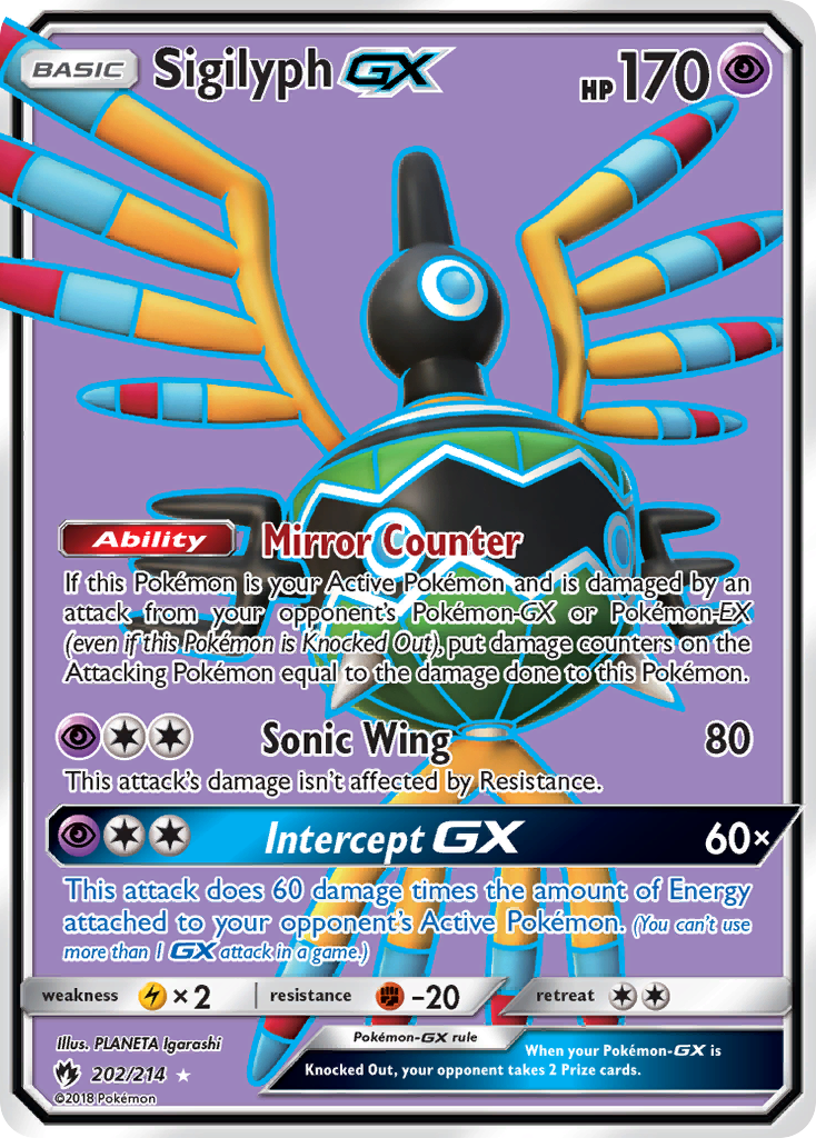 Sigilyph GX (202/214) [Sun & Moon: Lost Thunder] | Gear Gaming Bentonville