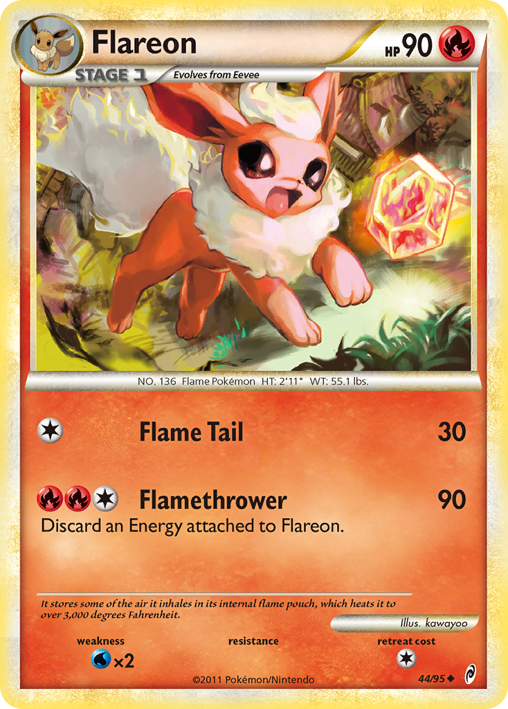 Flareon (44/95) [HeartGold & SoulSilver: Call of Legends] | Gear Gaming Bentonville