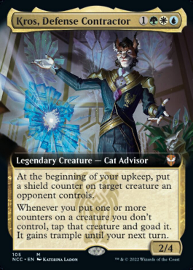 Kros, Defense Contractor (Extended Art) [Streets of New Capenna Commander] | Gear Gaming Bentonville